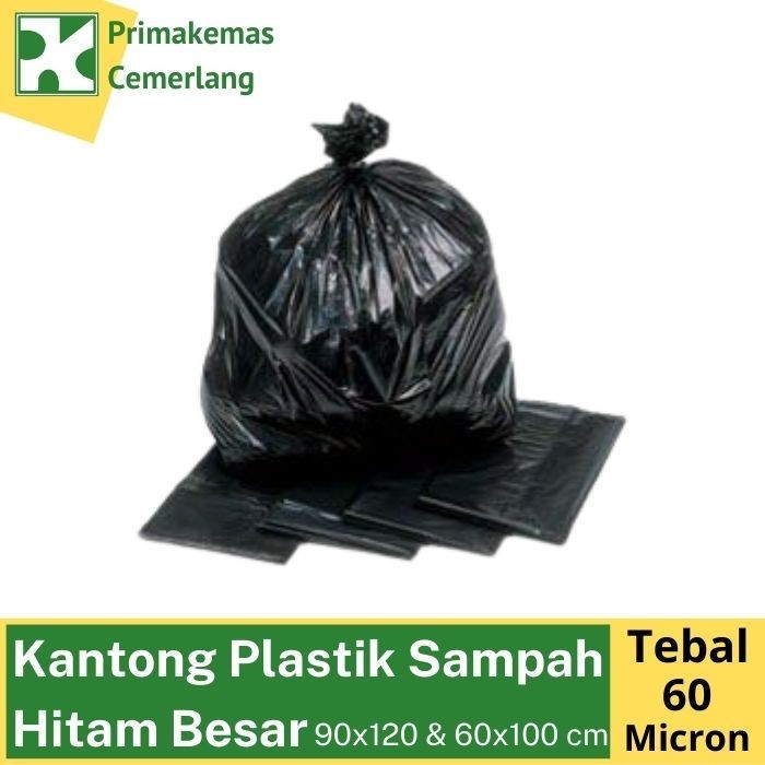 Large Garbage Plastic Bag / BLACK Trash Bag 