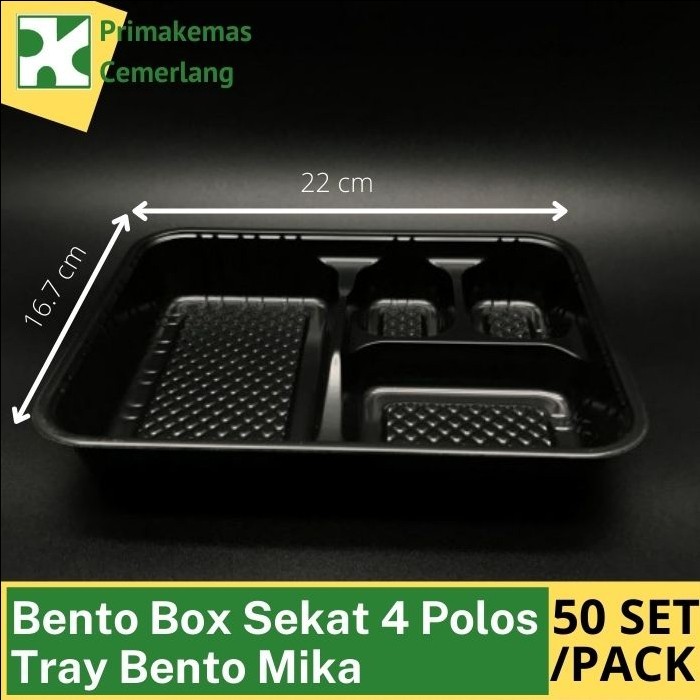 MIKA BENTO BOX 4 COMPARTMENTS / BENTO TRAY / BENTO BOX 